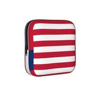 JZQZH Liberian flag Sanitary Pad Storage Bag Compact for Daily Travel and Office Use with Zipper Carry With You