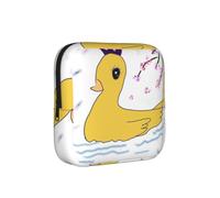 JZQZH little yellow duck Sanitary Pad Storage Bag Compact for Daily Travel and Office Use with Zipper Carry With You
