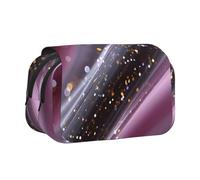 JZQZH Particle Symphony Double Layer Clamshell Pen Case â€“ Exquisite Durable Storage for Stationery and Small Items