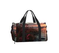 JZQZH Pleasant Riverside Large Capacity Handheld Crossbody Bag Light Sturdy Water Repellent for Travel Outdoor