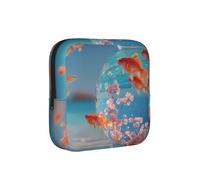 JZQZH Sakura Swim Sanitary Pad Storage Bag Compact for Daily Travel and Office Use with Zipper Carry With You