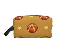 JZQZH Travel Toiletry Bag Large Capacity Storage for Small Items Portable Durable with Full Buttered Bread Print Design