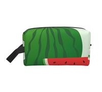 JZQZH Travel Toiletry Bag Large Capacity Storage for Small Items Portable Durable with Full cartoon watermelon Print Design