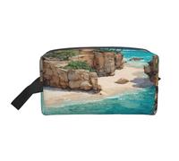 JZQZH Travel Toiletry Bag Large Capacity Storage for Small Items Portable Durable with Full Coast of Dreams Print Design