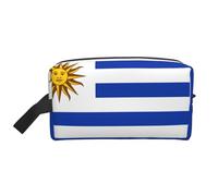 JZQZH Travel Toiletry Bag Large Capacity Storage for Small Items Portable Durable with Full Flag of Uruguay Print Design