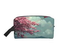 JZQZH Travel Toiletry Bag Large Capacity Storage for Small Items Portable Durable with Full Flying Kites In Spring Print Design