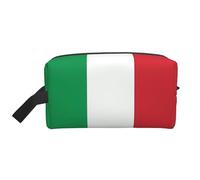 JZQZH Travel Toiletry Bag Large Capacity Storage for Small Items Portable Durable with Full italy flag Print Design