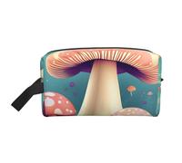 JZQZH Travel Toiletry Bag Large Capacity Storage for Small Items Portable Durable with Full Pretty little mushrooms Print Design