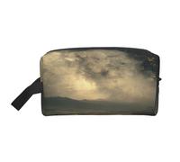 JZQZH Travel Toiletry Bag Large Capacity Storage for Small Items Portable Durable with Full Riverside At Night Print Design