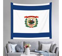 JZQZH West Virginia Flag 60 x 51 Inch Horizontal Tapestry with Beautiful Print Suitable for Various Interior Decoration