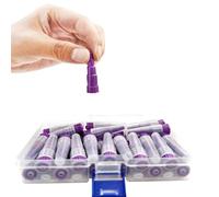 JZRYL 35 Pcs Purple Stepped Transition Connector，Tree Style Transition Connector ，Transition Connector Tips，Transition Connector with Storage Box