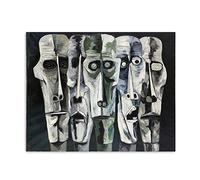 JZSDGB Oswaldo Guayasamin Prints and Poster-Famous Painting abstract Wall Art-'FACES’Reproductions On Canvas-Expressionism Canvas Wall Art Pictures 70x105cm(28x41in) Frameless