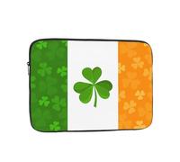 Jzslmj 10 Inch Shockproof Laptop Bag, Full Width Irish Flag Print Handbag Suitable For Business And Daily Use