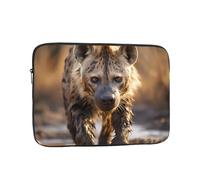 Jzslmj 17 Inch Shockproof Laptop Bag, Full Width Lone Hyena Print Handbag Suitable For Business And Daily Use