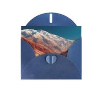 JZSLMJ Desert Highway Greeting Card for Blue Heart Shaped Envelope Holidays Birthdays Valentine's Day Weddings