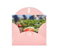 JZSLMJ Ethereal Harvest Greeting Card for Pink Heart Shaped Envelope Holidays Birthdays Valentine's Day Weddings