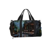 Jzslmj Handheld Crossbody Luggage Bag Exquisite Breezes Of The Mountain Print Light Sturdy Water Repellent For Travel Carry