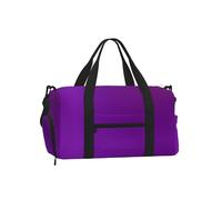 Jzslmj Handheld Crossbody Luggage Bag Exquisite Solid Color Dark Purple Print Light Sturdy Water Repellent For Travel Carry