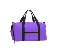 Jzslmj Handheld Crossbody Luggage Bag Exquisite Solid Color Light Purple Print Light Sturdy Water Repellent For Travel Carry