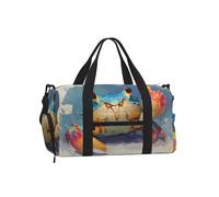 Jzslmj Handheld Crossbody Luggage Bag Exquisite Thumbs Up Crab Print Light Sturdy Water Repellent For Travel Carry
