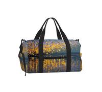 Jzslmj Handheld Crossbody Luggage Bag Exquisite Water Reflections Print Light Sturdy Water Repellent For Travel Carry