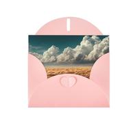 JZSLMJ Harvest Season Greeting Card for Pink Heart Shaped Envelope Holidays Birthdays Valentine's Day Weddings