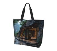 Jzslmj Women'S Large Capacity Shoulder Bag For Daily Use Light And Durable With Beautiful Breezes Of The Mountain Print