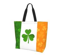 Jzslmj Women'S Large Capacity Shoulder Bag For Daily Use Light And Durable With Beautiful Irish Flag Print