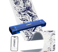 JZsmpmu Aimo Tattoo Stencil Printer, Bluetooth Thermal Transfer Machine with 47.2-Inch Continuous Print, Supports A4 Sheets and Roll Paper for Full Back, Sleeve, Leg and Large Body Art Designs