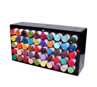 JZsmpmu Tattoo Ink Holder Rack for 50 Bottles, Wall Mount & Desktop Tattoo Ink Organizer for 1oz Bottles, Plastic Display Storage Shelf, Easy Assembly Tattoo Supply Rack for Tattoo Artists & Studios