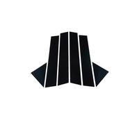 JZsmsai Window Pillar Post Trim for Civic Sedan 1992-1995, 1Set Glossy Black Car Pillar Post Trim Stickers Window Decor Cover Door Trim