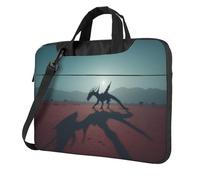 JZSTY Crimson Wings Shockproof Laptop Bag 13 inch Light Durable Polyester Material for Business and Everyday Use