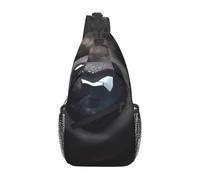 Jzsty Cross Chest Bag For Commuting Durable Leisure Messenger Bag With Unique Mysterious Love Stone Print For Daily Use