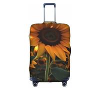 JZSTY Durable and Stylish Farm Sunflower Suitcase Cover Small for Travel and Business Scratch-Resistant Dust-Proof