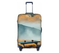 JZSTY Durable and Stylish Mountain Brew Suitcase Cover Medium for Travel and Business Scratch-Resistant Dust-Proof