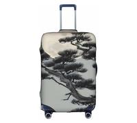 JZSTY Durable and Stylish Pine Tree Under The Moon Suitcase Cover X-Large for Travel and Business Scratch-Resistant Dust-Proof
