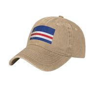 JZSTY Flag of Cape Verde Denim Baseball Cap Classic Comfort Breathable Light for Everyday Use and Outdoor Activities Natural