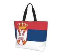 JZSTY Flag of Serbia Women Shoulder Bag Light Durable Simple Versatile Handbag Suitable for Daily Commuting