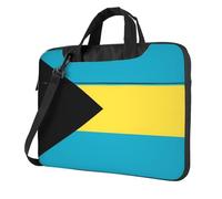 JZSTY Flag of the Bahamas Shockproof Laptop Bag 15.6 inch Light Durable Polyester Material for Business and Everyday Use