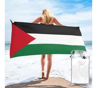 JZSTY Flag of the State of Palestine Quick Dry Bath Towel 27.5"x55" Soft Comfortable Absorbent Fluffy for Family Bath and Travel Outdoor