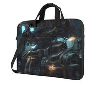 JZSTY Future Robot Shockproof Laptop Bag 15.6 inch Light Durable Polyester Material for Business and Everyday Use