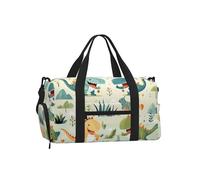 JZSTY Handheld Crossbody Luggage Bag Light Sturdy with Beautiful Cute little baby dinosaur print for Various Outdoor Activities