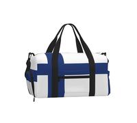 JZSTY Handheld Crossbody Luggage Bag Light Sturdy with Beautiful Finnish flag print for Various Outdoor Activities