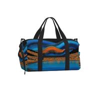 JZSTY Handheld Crossbody Luggage Bag Light Sturdy with Beautiful River Grace print for Various Outdoor Activities