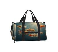 JZSTY Handheld Crossbody Luggage Bag Light Sturdy with Beautiful Strange Little Fish print for Various Outdoor Activities