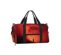 JZSTY Handheld Crossbody Luggage Bag Light Sturdy with Beautiful Weird sky print for Various Outdoor Activities