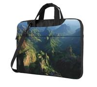 JZSTY Long Mountain Ranges Shockproof Laptop Bag 13 inch Light Durable Polyester Material for Business and Everyday Use