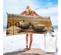 JZSTY Serene Sip Quick Dry Bath Towel 27.5"x55" Soft Comfortable Absorbent Fluffy for Family Bath and Travel Outdoor