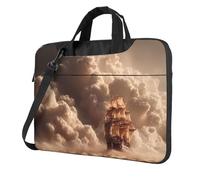 JZSTY Ship in the Desert Shockproof Laptop Bag 13 inch Light Durable Polyester Material for Business and Everyday Use