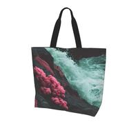 JZSTY Turbulent River Women Shoulder Bag Light Durable Simple Versatile Handbag Suitable for Daily Commuting